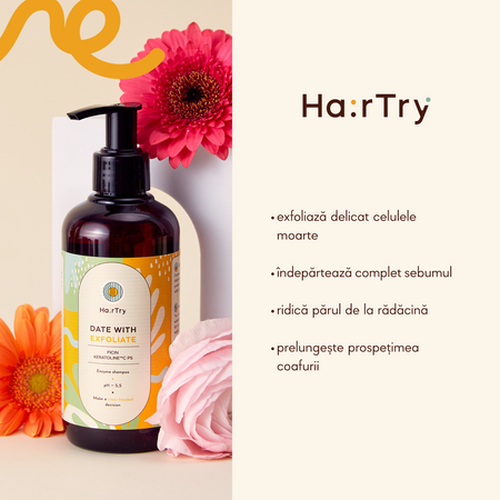 HairTry - Date With Exfoliate - Șampon enzimatic - 500 ml