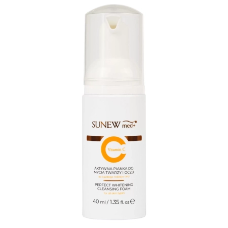 SunewMed+ - Spumă Activă pentru Curățarea Feței și Demachierea Ochilor - 40ml