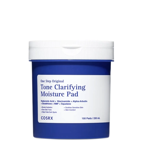 COSRX - One Step Original Tone Clarifying Moisture Pad - Dischete Hidratante și Purifiante pentru Față - 230 ml / 100 buc.