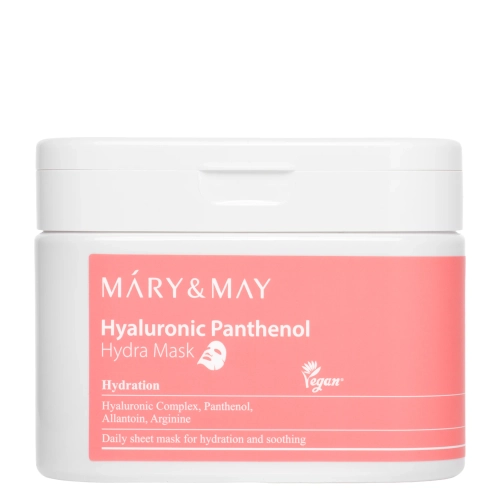 Mary&May - Hyaluronic Panthenol Hydra Mask - Set de măști de față hidratante - 30buc.
