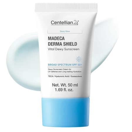 Centellian24 - Madeca Derma Shield Safe Moisture Sun Cream - Cremă hidratantă pentru față cu SPF 50+ PA++++ - 50 ml