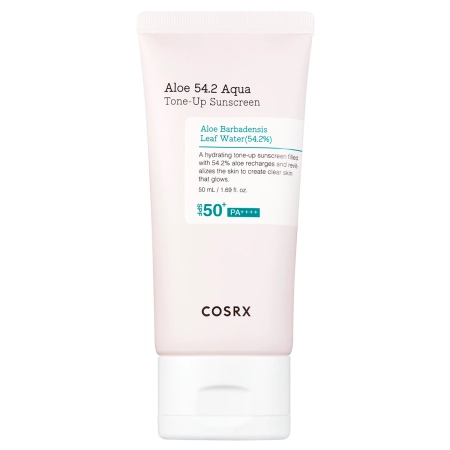 Cosrx - Aloe 54.2 Aqua Tone-Up Sunscreen SPF50+/PA++++ - Cremă hidratantă de protecție solară - 50ml 