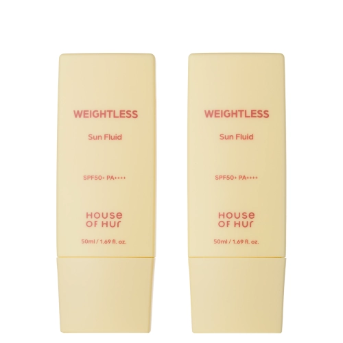 House of Hur - Weightless Sun Fluid Duo Set SPF 50+ PA++++ - Fluid ușor de protecție solară pentru față - set 2×50 ml
