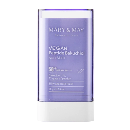 Mary&May - Vegan Peptide Bakuchiol Sun Stick SPF50+/PA++++ - Stick de protecție solară cu peptide - 18g