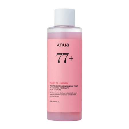 Anua - Peach 77% Niacin Essence Toner – Toner-esență hidratantă cu 77% extract de piersică – 250 ml