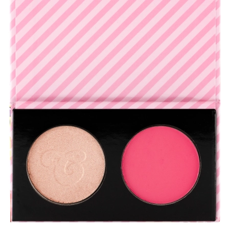 KIKO Milano - Candy Crush Mega Blush and Highlighter Duo - Duo pentru față - Fard de obraz șiIluminează, nuanța 02 Raspberry Riot - 5 g