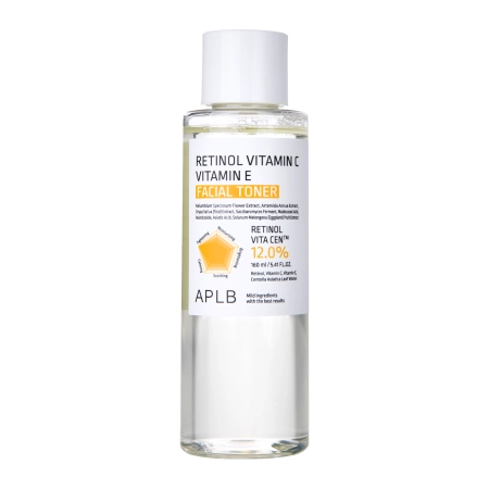 APLB - Retinol Vitamin C Vitamin E Facial Toner - Toner pentru față cu retinol și vitaminele C și E - 160ml