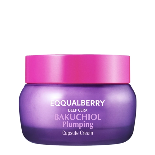 EQQUALBERRY - Bakuchiol Plumping Capsule Cream - Cremă de față fermizantă și hidratantă cu bakuchiol - 50 ml