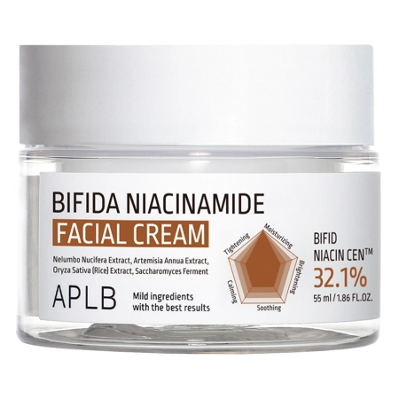 APLB - Bifida Niacinamide Facial Cream - Cremă pentru reducerea porilor cu niacinamidă – 55 ml