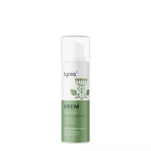 Lynia - Anti-Acne - Cremă cu azeloglicină și ulei de cânepă - 50ml
