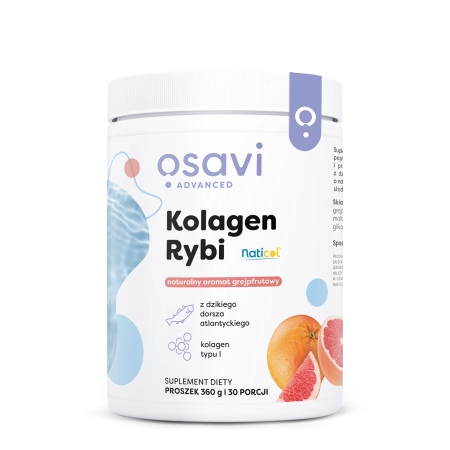 Osavi -Fish Collagen - Collagen Powder - Grapefruit Colagen de pește Grapefruit - 360g