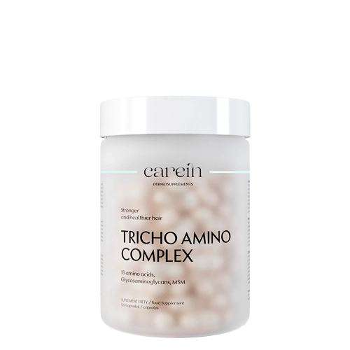 Carein - Tricho Amino Complex - Dermosuplement - Întărirea părului subțire și casant - 120 capsule