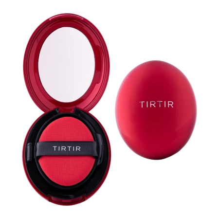 TIRTIR - Mask Fit Red Cushion - Fond de ten de lungă durată în format cushion – 24W Soft Beige – Mini – 4,5g
