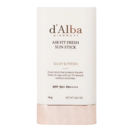 d'Alba – Air Fit Fresh Sun Stick SPF 50+ PA++++ – Cremă de protecție solară în stick – 19g