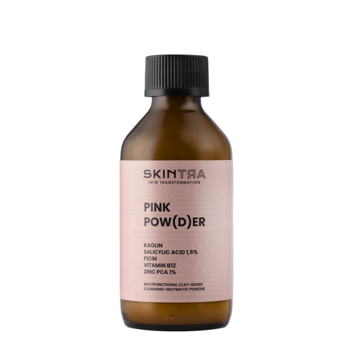 SkinTra - Pink Pow(d)er - Pudră multifuncțională de curățare și enzimatică pe bază de argilă - 40g