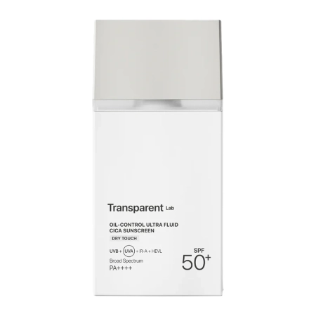 Transparent Lab – Oil Control Ultra Fluid Cica Sunscreen – Cremă matifiantă cu SPF50+ – 100ml