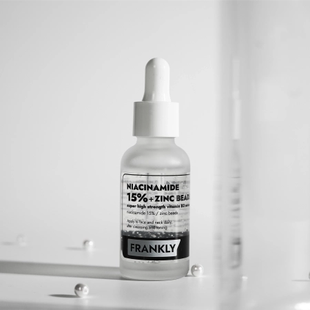 Frankly - Niacinamide 15% Zinc Beads Serum - Ser pentru imperfecțiuni cu Niacinamide 15% și Zinc - 30ml