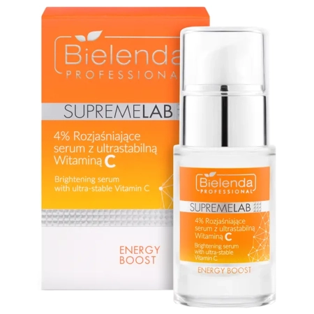 Bielenda Professional - Supremelab - Energy Boost - 4% Ser iluminator cu vitamina C ultra-stabilă - 15ml