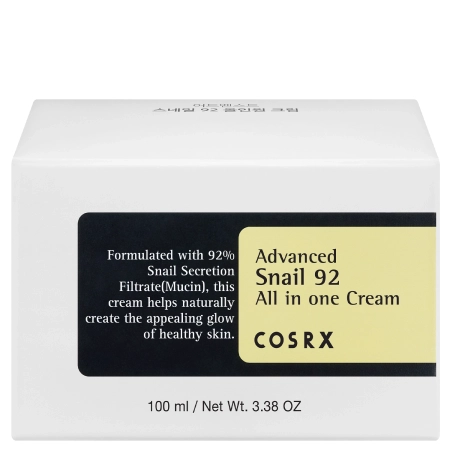 COSRX – Advanced Snail 92 All in One Cream – Cremă multifuncțională cu secreție de melc – 100 g