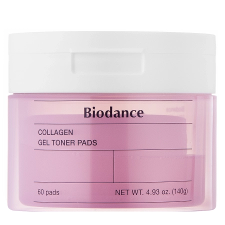 Biodance – Collagen Gel Toner Pads – Dischete cu gel tonifiant și colagen pentru față – 60 bucăți