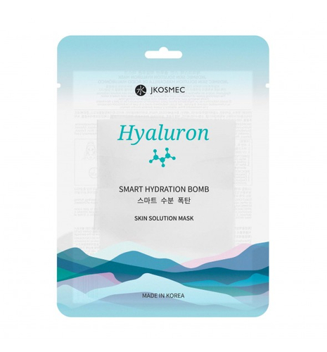 Jkosmec - Skin Solution Hyaluron Mask - Mască hidratantă tip șervețel pentru față - 1 buc / 25 ml