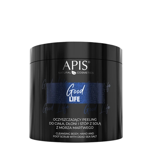 Apis - Good Life - Scrub exfoliant pentru corp, mâini și picioare cu sare din Marea Moartă - 700g