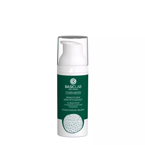 BasicLab - Consolidare și echilibrare - Prebiotic Calming Cream cu 5% prebiotice, 1% Centella Asiatica și vitamina F - 50ml