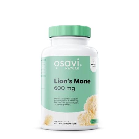 Osavi -Lion's Mane 600mg- Crin de leu 600mg - 60 Capsule 