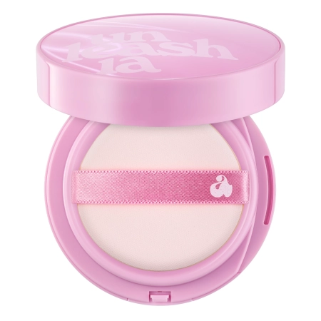 Unleashia - Don't Touch Glass Pink Cushion SPF50+ PA++++ - Fond de ten Cushion - #21N Hyaline - 15g