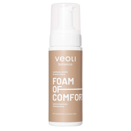 Veoli Botanica – Foam Of Comfort – Spumă de curățare hidratantă pentru față – 150 ml