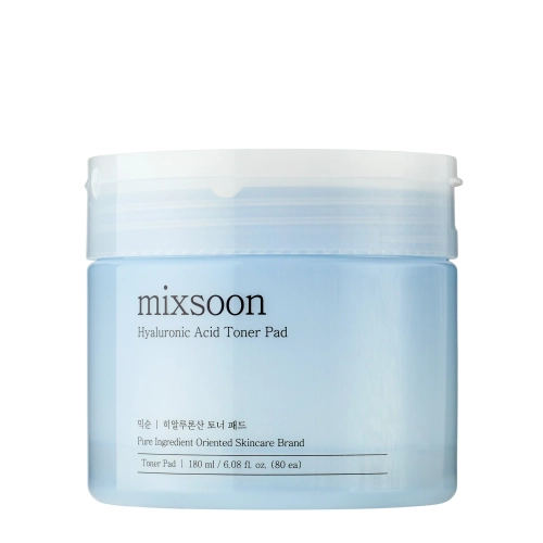 Mixsoon -  Hyaluronic Acid Toner Pad - Plasturi hidratante pentru față - 180ml/80 buc.