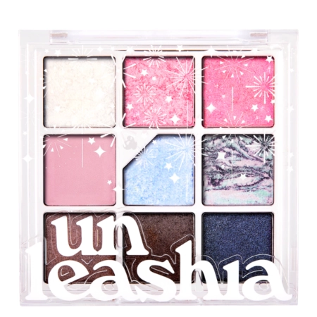 Unleashia – Glitterpedia Eye Palette – Paletă de farduri de pleoape vegane – 8 All of Dancing Swan – 6,6 g