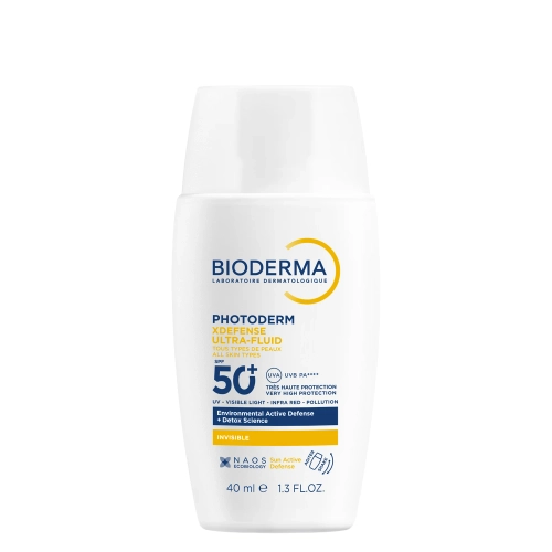 Bioderma - Photoderm XDefense Ultra-Fluid SPF 50+ - Fluid protector ultraușor - 40 ml
