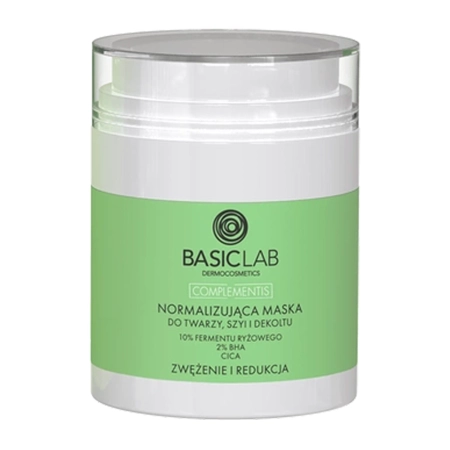 BasicLab - Complementis - Mască normalizantă pentru față, gât și decolteu – 50 ml