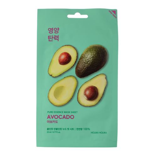 Holika Holika - Pure Essence Mask Sheet - Avocado - Mască cu extract de avocado - 23ml