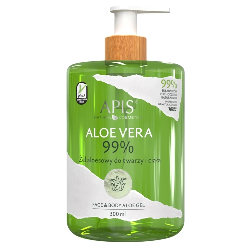 Apis - Aloe Vera - Gel de aloe vera 99% pentru față și corp - 300 ml