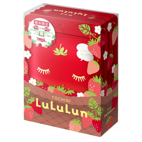 LuLuLun - Premium Sheet Mask Tochigi Strawberry - Set de măști tip șervețel hidratante - Căpșună - 35 buc.