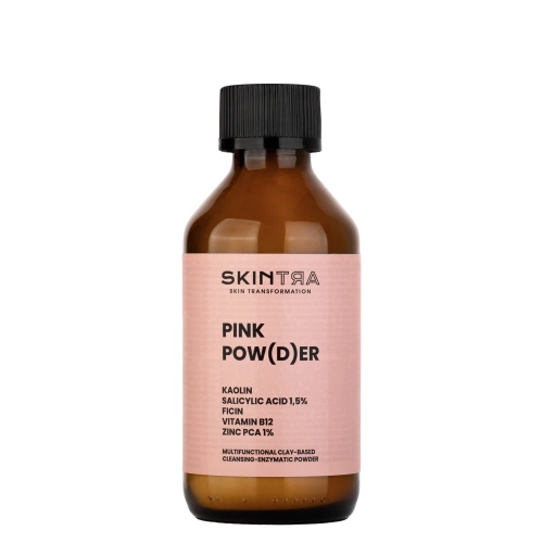 SkinTra - Pink Pow(d)er - Pudră multifuncțională de curățare și enzimatică pe bază de argilă - 40g