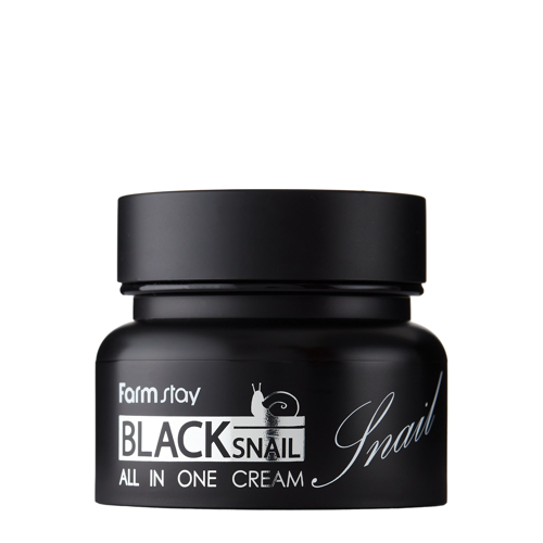 Farmstay - Black Snail All-In-One Cream - Cremă revitalizantă pentru față și decolteu cu filtrat de mucină de melc african - 100 ml