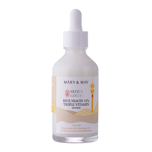 Mary&May - Rice Niacin 10% Triple Vitamin Serum - Ser triplu vitaminizat cu Niacinamidă - 80ml