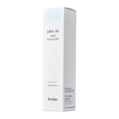 Torriden - Dive-In - Mild Sunscreen SPF50+ PA++++ - Cremă hidratantă cu protecție solară SPF50+ PA++++ - 60 ml