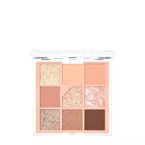 Unleashia - Glitterpedia Eye Palette - Paletă vegană de farduri de pleoape - 3 All of Coralpink - 6,6g