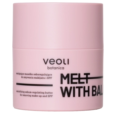 Veoli Botanica - Melt With Balance - Unt demachiant emulsionant seboreglator pentru îndepărtarea machiajului, pentru piele cu imperfecțiuni - 40 g