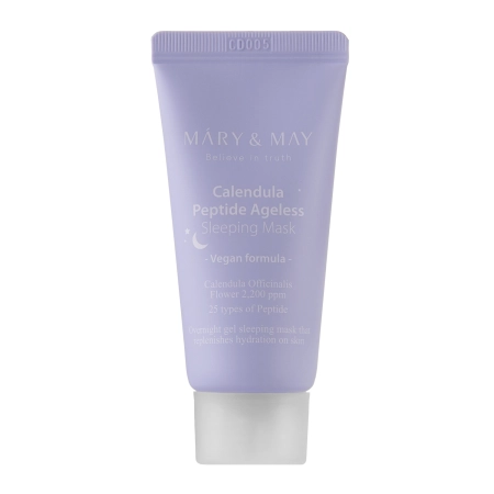 Mary&May - Vegan Calendula Peptide Ageless Sleeping Mask - Mască de noapte calmantă și fermitate - 30g