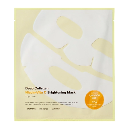 Sungboon Editor - Deep Collagen Niacin Vita C Brightening Mask - Mască de hidrogel iluminatoare pentru față - 1 buc/37g 