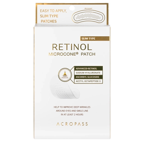 AcroPass - Retinol Microcone Patch Slim Type - Plasturi pentru fermitate cu retinol și microace - 3 x 2 buc.