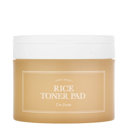 I'm From - Rice Toner Pad - Dischete tonice hidratante și iluminatoare pentru față - 60 buc.