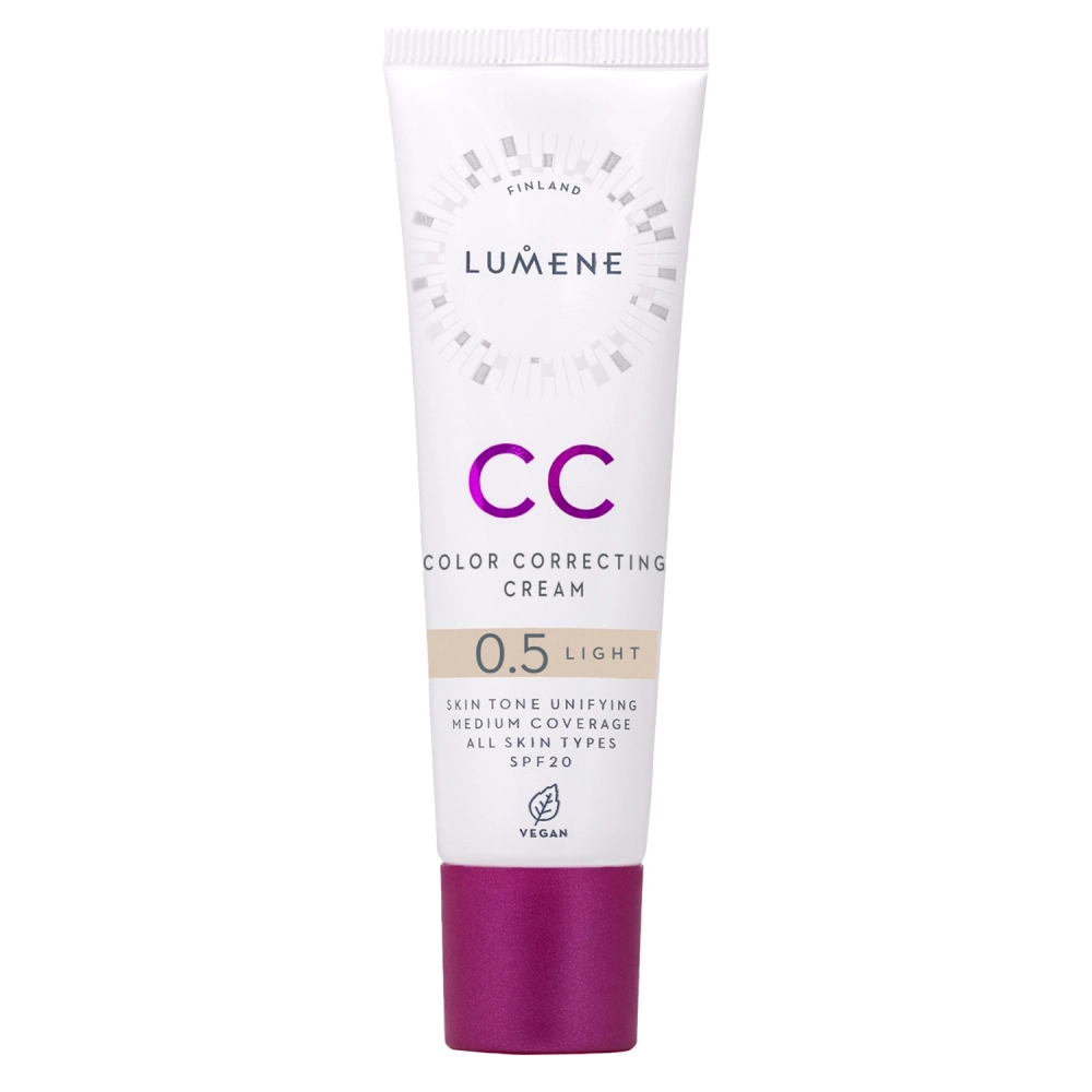 Lumene - CC Color Correcting Cream SPF 20 - Fond de ten CC corector - 0,5 Light - 30 ml