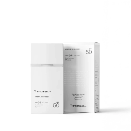 Transparent Lab – Mineral Sunscreen – Cremă minerală cu SPF50 – 100ml