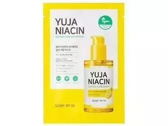 Some By Mi - Yuja Niacin Blemish Care Blemish Serum Mask - Mască cu efect de iluminare - 25g